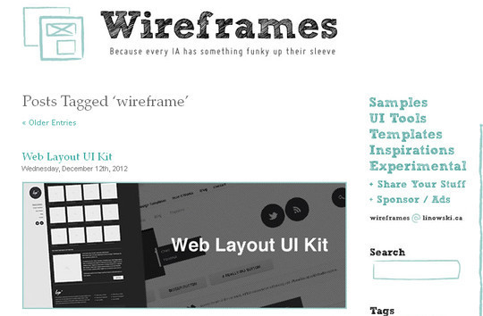 13 Sites For Free Wireframing Tools And Examples 3