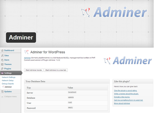 10 Admin Plugins for Wordpress 3