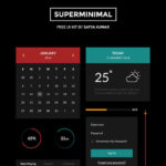 11 Dark UI Concepts (PSD) For Your Design