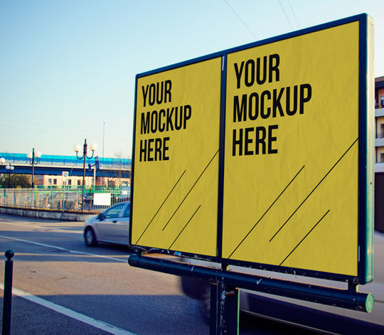 12 Free PSD Outdoor Advertising Billboard Mockups 7