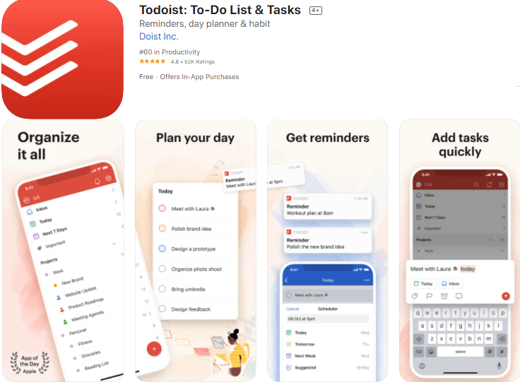 Todoist best apps for ios