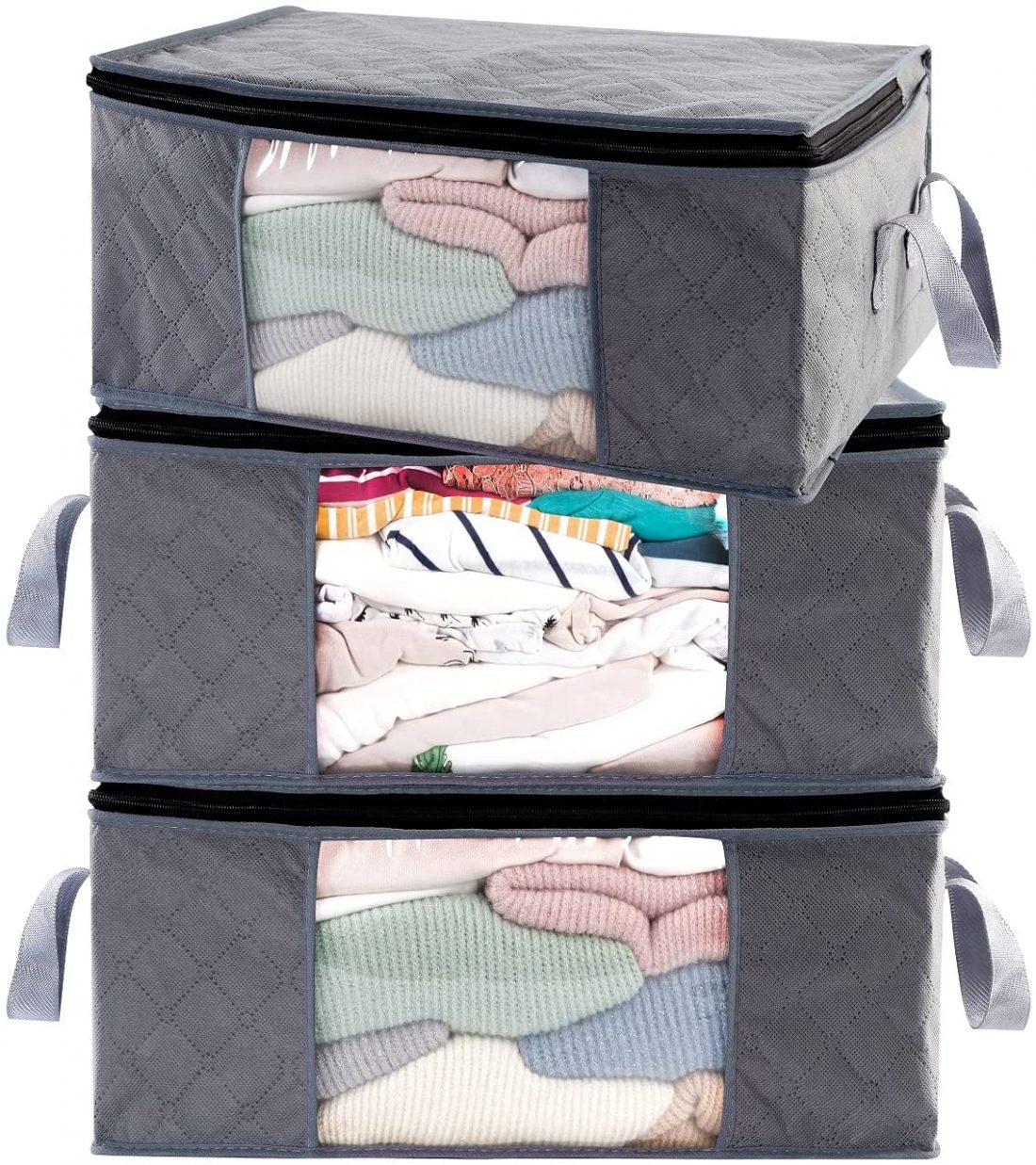 ABO Gear Clothes Storage Containers, 3pc Pack