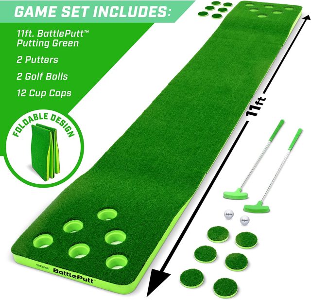 GoSports Battleputt Golf Putting Game, 2-on-2 Pong Style Play Perfect for 2-4 players 1