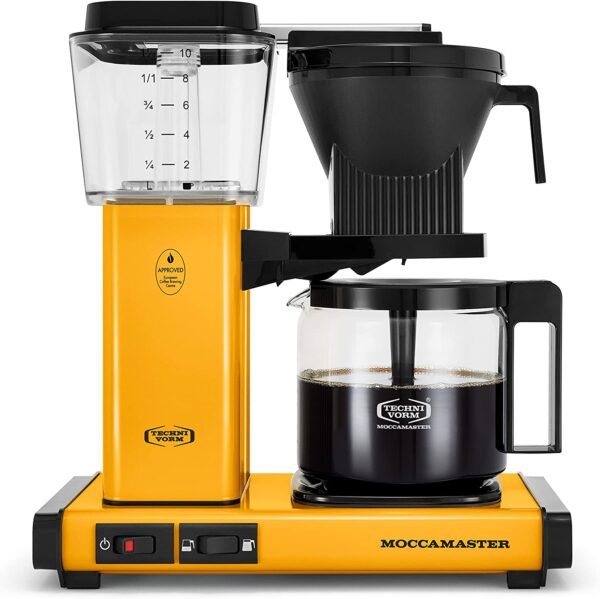 Technivorm Moccamaster 53942 KBGV 10-Cup Coffee Maker Yellow Pepper, 40 Ounce, 1.25l 1