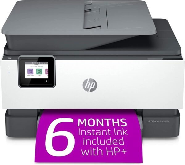 HP OfficeJet Pro 9018e Wireless Color All-in-One Printer with Bonus 6 Months Instant Ink 1