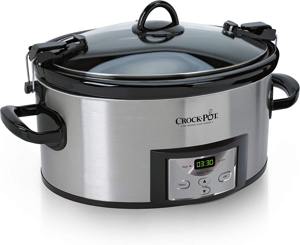 Crock-Pot Cook & Carry Programmable Slow Cooker with Digital Timer SCCPVL610-S-A 6-Quart