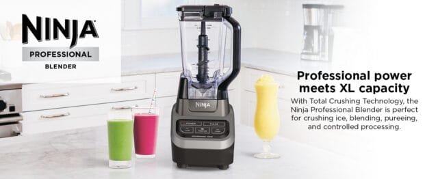 Ninja BL610 Countertop 72 Oz Professional Blender With 1000-Watt Base ...