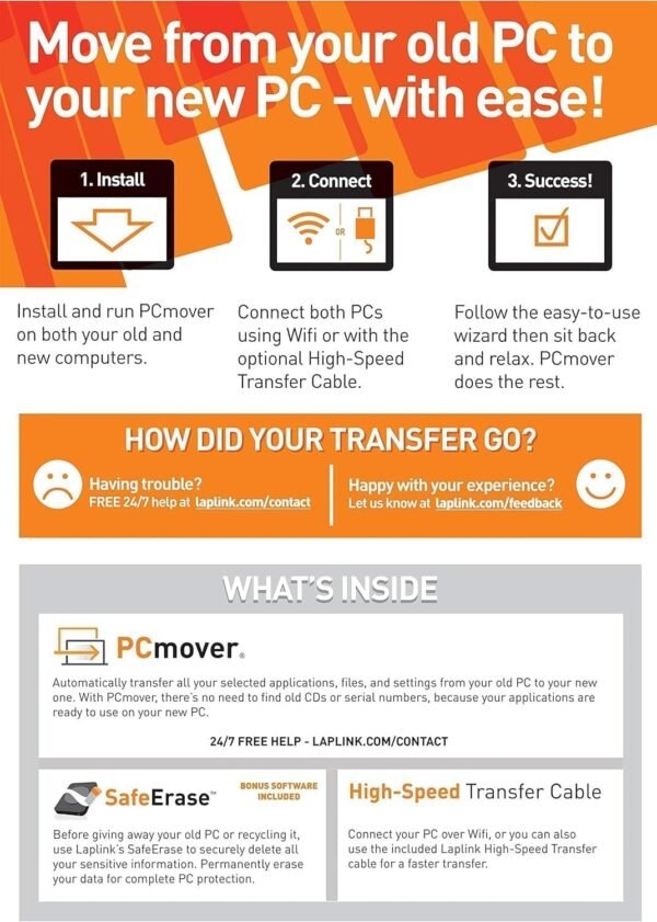Laplink PCmover Ultimate 11 | Moves your Applications, Files and Settings from an Old PC to a New PC - Image 2
