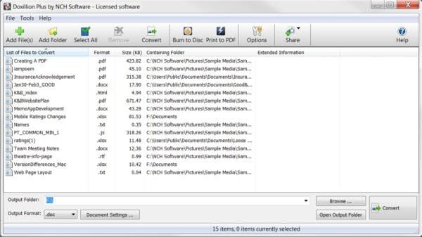 Doxillion Document Converter Software - Image 2