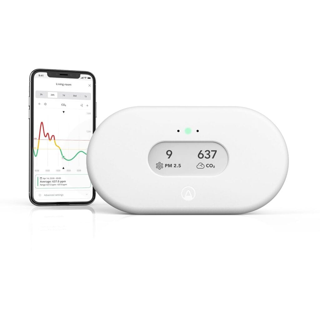 Airthings 2960 View Plus – Battery Powered Radon & Air Quality Monitor