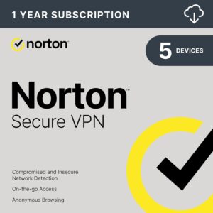 Norton Secure VPN,2024 Ready for up to 5 Devices