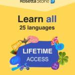 Rosetta Stone Language Learning - Learn UNLIMITED Languages | Lifetime Access - Learn 24 Languages | PC/Mac/iOS/Android Online Code