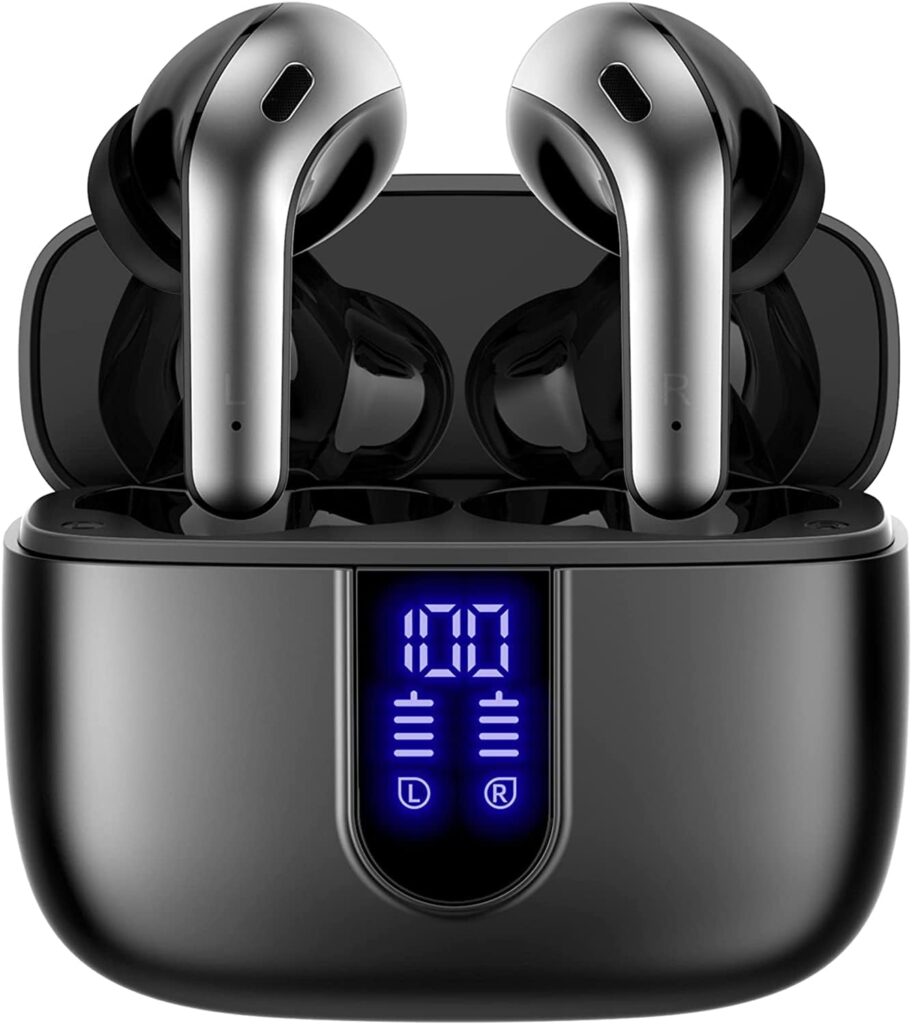 TAGRY Bluetooth Earphones 60H Playback LED Power Display