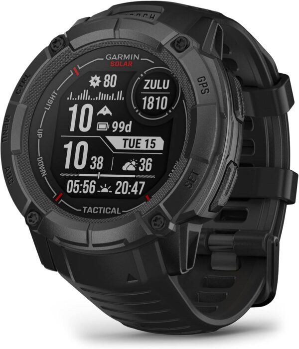 Garmin Instinct 2X Solar Smartwatch, Solar Charging Capability