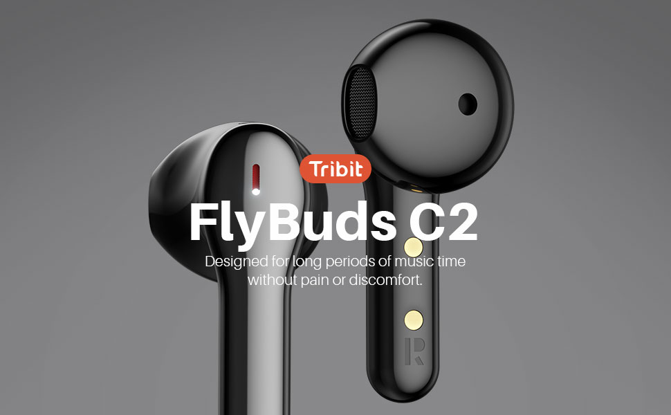 Tribit Wireless Headphones, Flybuds C2 Earbuds