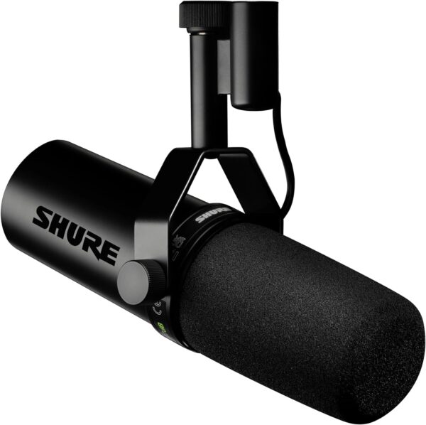 Shure SM7dB Dynamic Vocal Microphone w/Built-in Preamp for Streaming, Podcast, & Recording