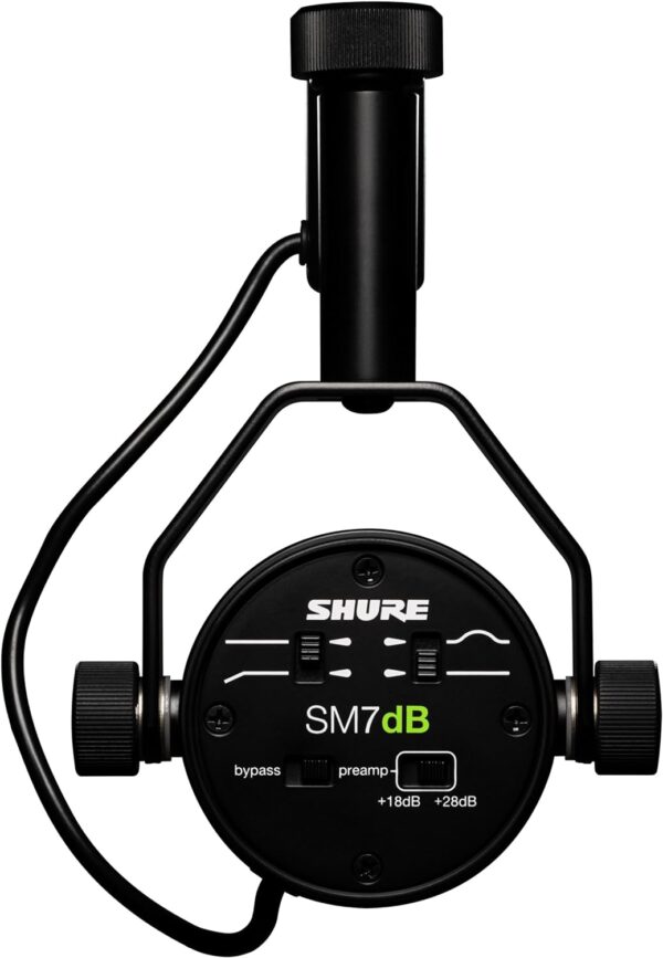 Shure SM7dB Dynamic Vocal Microphone w/Built-in Preamp for Streaming, Podcast, & Recording - Image 2