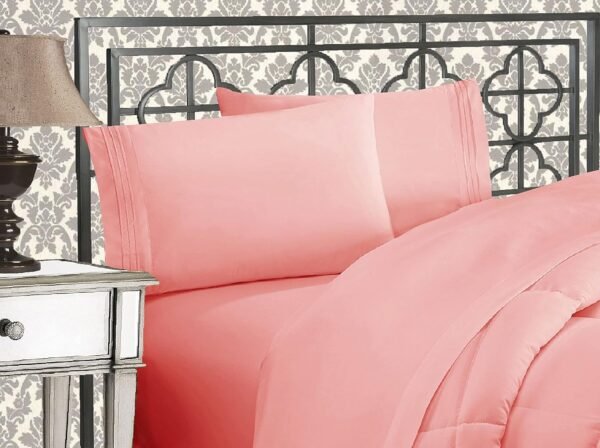 Elegant Comfort Luxurious 4-Piece Bed Sheet Set 1