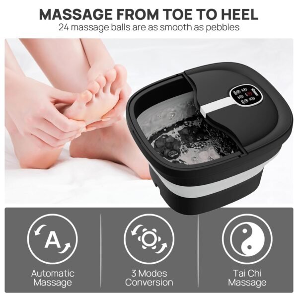 Collapsible Foot Spa Electric Rotary Massage - Image 2