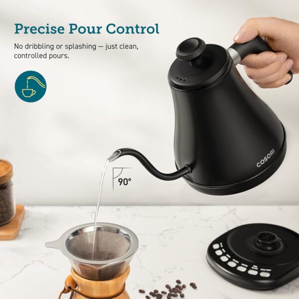 COSORI Gooseneck Electric Kettle with 5 Temperature Control Presets - Image 3