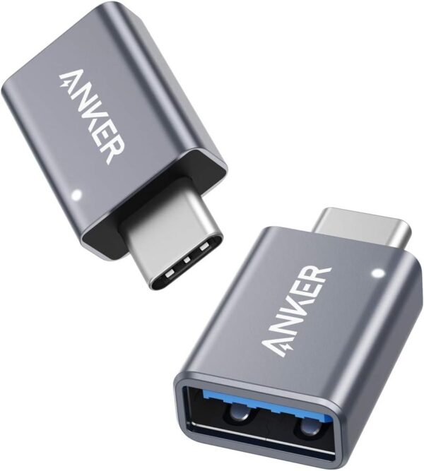 Anker USB C Adapter (2 Pack), High-Speed Data Transfer, USB-C to USB 3.0 Female Adapter