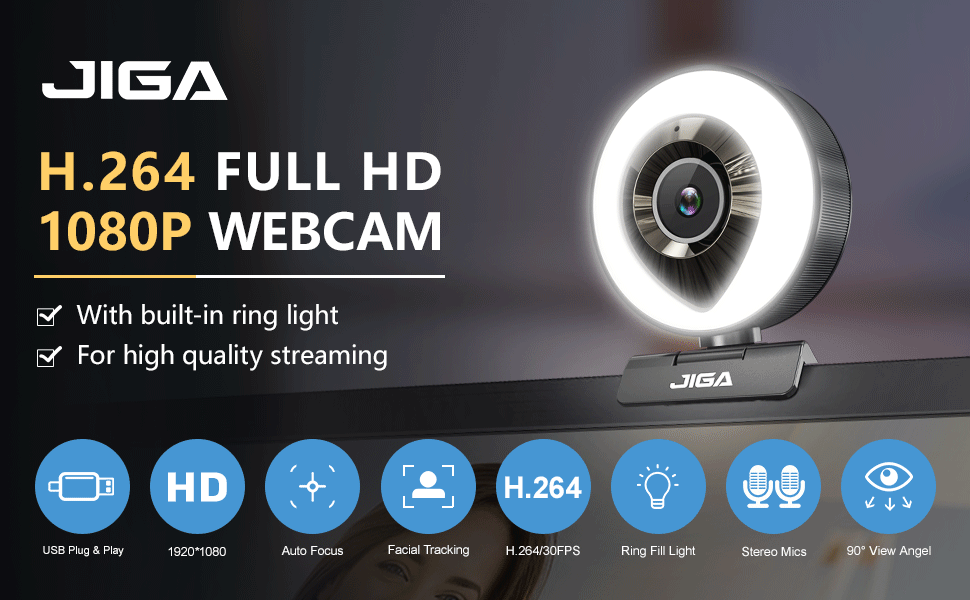 JIGA Streaming webcam