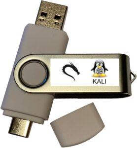 Kali Linux OS for Hackers - Bootable Live Install USB Flash Thumb Drive - Cybersecurity Ethical Hacking and Penetration Testing