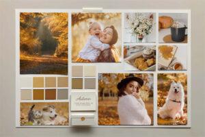 Autumn Fall Mood Board Photo Collage Template