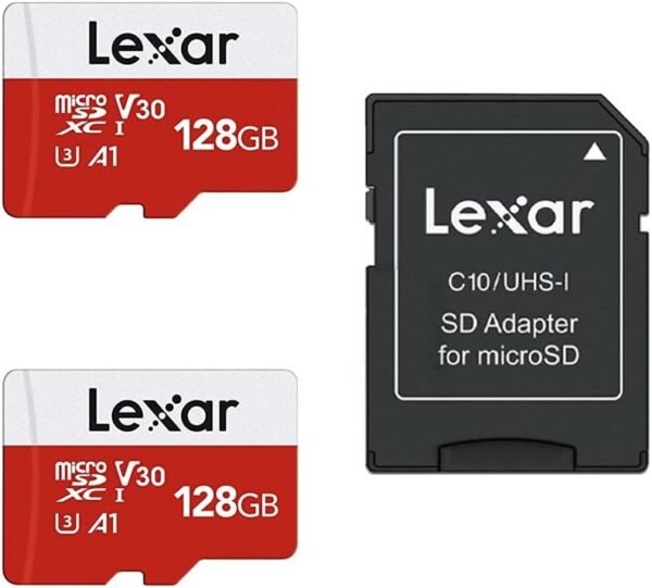 Lexar E-Series 128GB Micro SD Card 2 Pack 1