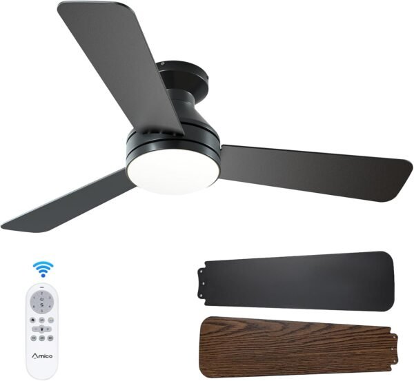 Amico Ceiling Fans with Light and Remote Control 1