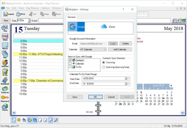 AnyTime Organizer Deluxe 16 - Organize Your Calendar, To-Do’s and Contacts!