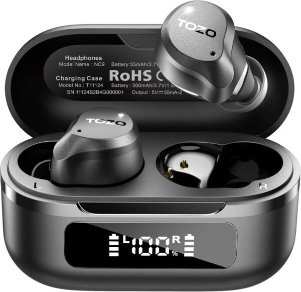 TOZO Hybrid Active Noise Cancelling Wireless Earbuds 1