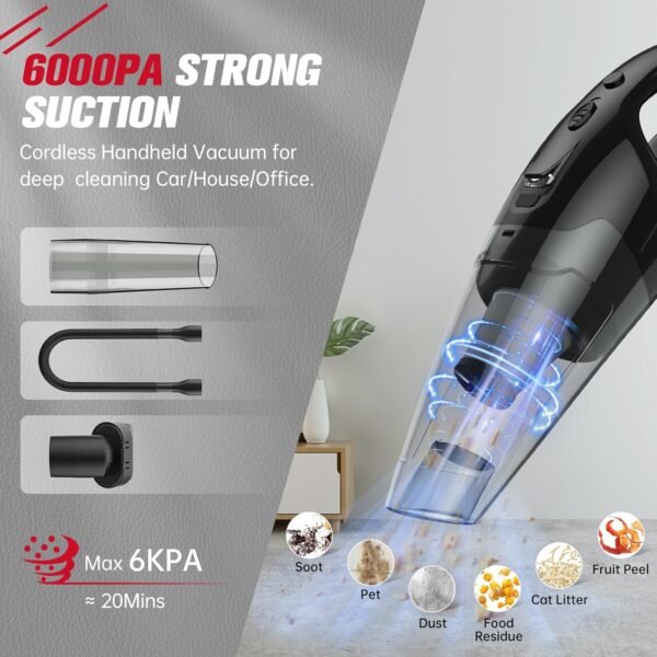 Handheld Vacuum Cordless Rechargeable 2