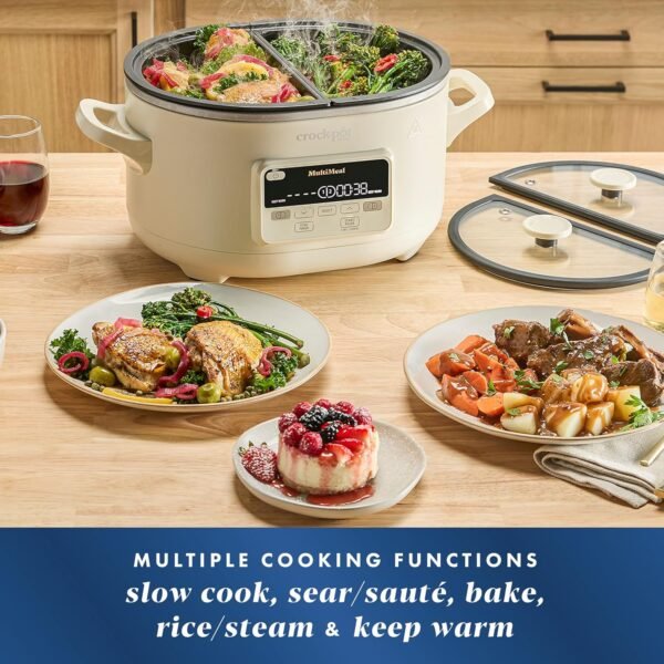 Crock-Pot MultiMeal Multicooker and Programmable Slow Cooker with Bake Function 2