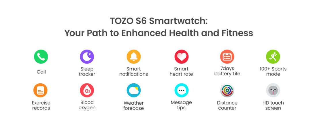 TOZO S6 Smartwatch