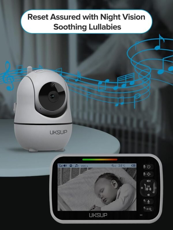 Baby Monitor with Camera and Audio- Video Baby Monitor with 960ft Range - Image 3