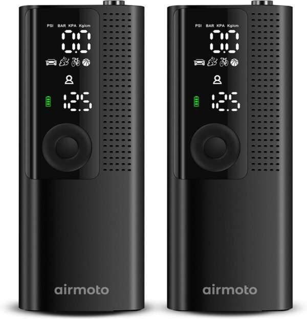 Airmoto Tire Inflator Portable Air Compressor - 2pack