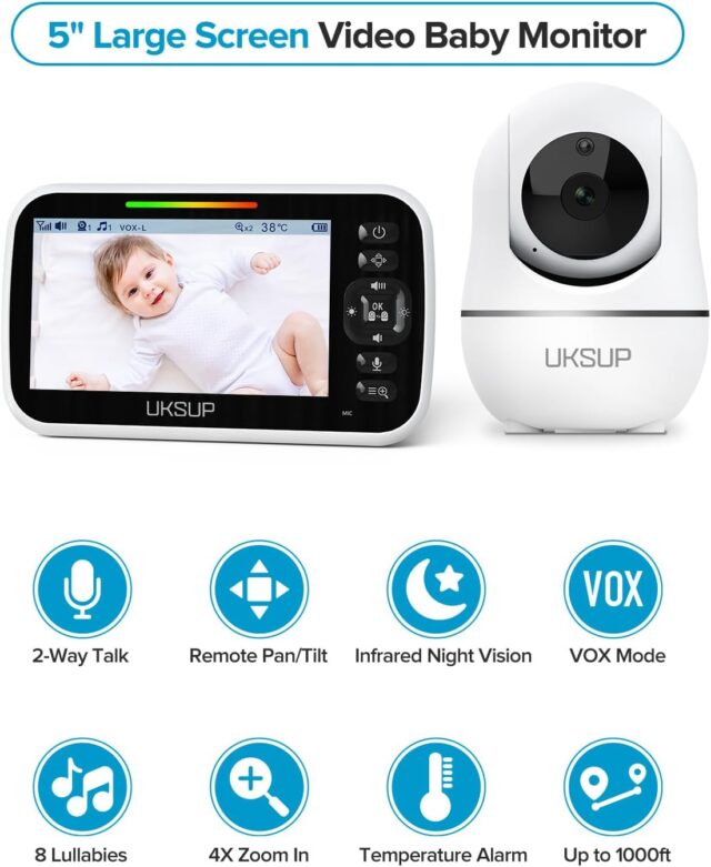 Baby Monitor with Camera and Audio