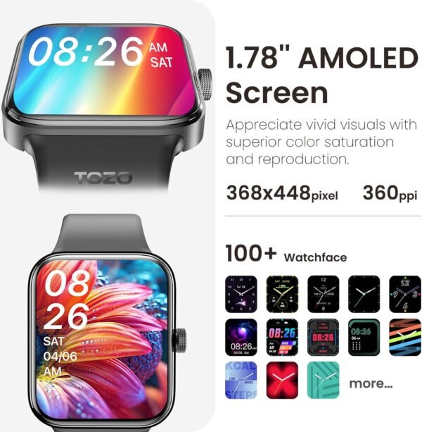 TOZO S4 AcuFit One Smartwatch 1.78" AMOLED Screen 2