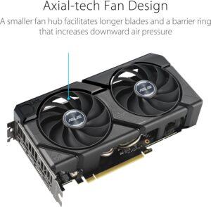 ASUS Dual GeForce RTX™ 4070 Super EVO OC Edition 12GB GDDR6X (PCIe 4.0, 12GB GDDR6X, DLSS 3, HDMI 2.1a, DisplayPort 1.4a, 2.5-Slot Design, Axial-tech Fan Design, 0dB Technology, and More)