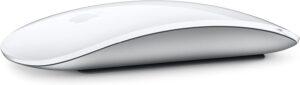 Apple Magic Mouse: Wireless, Bluetooth, Rechargeable. Works with Mac or iPad; Multi-Touch Surface - White