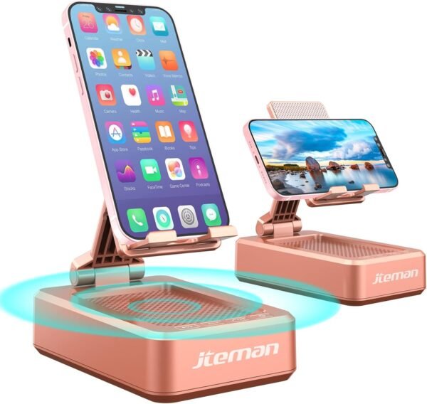 Jteman Cell Phone Stand with Speaker