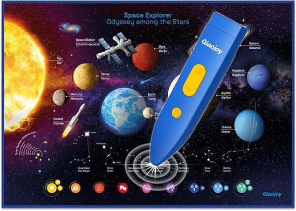 Bilingual Interactive Solar System Poster for Kids