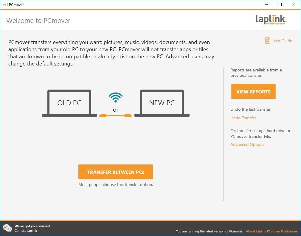 Laplink PCmover Ultimate 11 - Easily Transfer Files to New Computer - Efficient Migration of Applications from Old PC to a New PC - Data Transfer Software - With Optional Ethernet Cable - 1 License