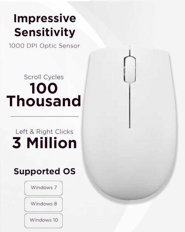 Lenovo 300 Wireless Mouse – Computer Mouse for PC - Image 2