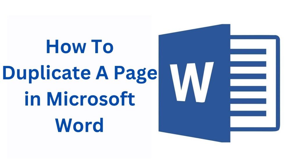 How to Duplicate a Page in Word