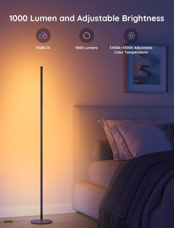 Govee RGBIC Floor Lamp Works with Alexa - Image 2