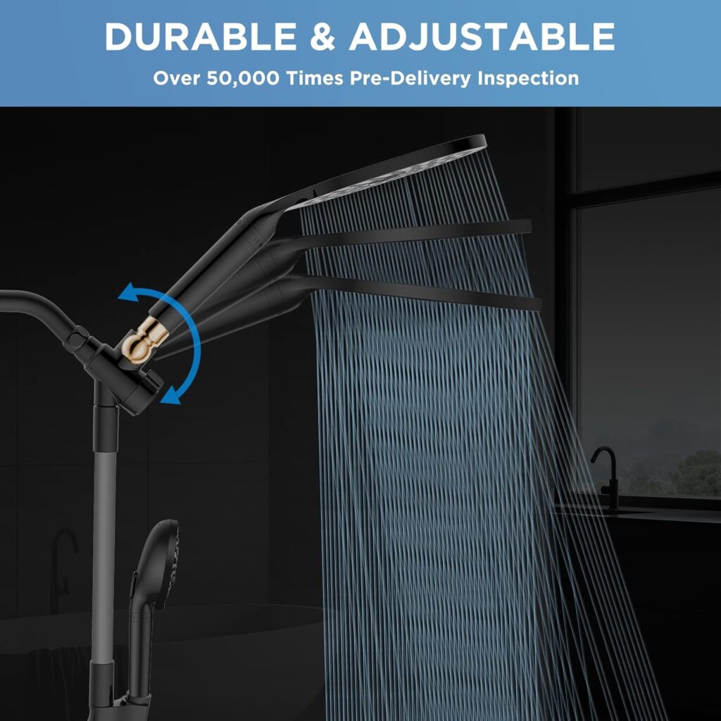 Dual Filtered Rain Shower Head Combo