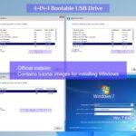 How to Install Windows 11 from a USB Drive - 64GB - Bootable Windows 11/10 / 8.1/7, USB Driver 3.2 for Reinstall Windows, Reset Password, Network Drive,Supported UEFI and Legacy, Data Recovery, Repair Tool