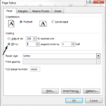 Excel Spreadsheet Fit on One Page